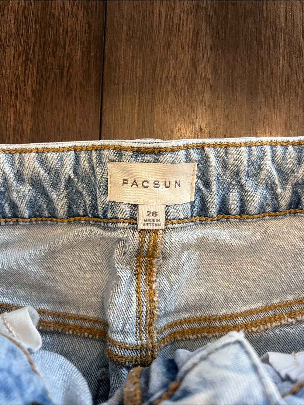 PacSun Light Wash Denim Mini Skirt - Picture 2 of 5